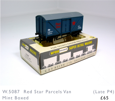 Wrenn P4 W.5087 Red Star Parcels